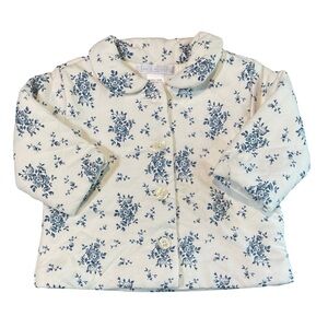 NWT Janie and Jack Antique Skates Floral Quilted Baby Jacket 3-6 months